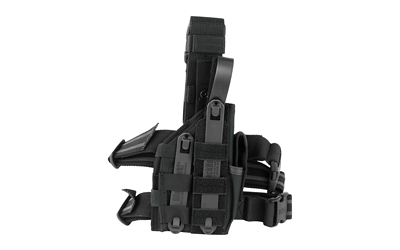 BLACKHAWK Omega VI Ultra Holster, Universal Handgun Fit Equipped With Light or Laser, Ambidextrous, Black 40MLH1BK