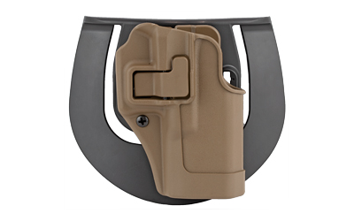 BLACKHAWK CQC SERPA Holster With Belt and Paddle Attachment, Fits Glock 19/23/32, Right Hand, Coyote Tan 410502CT-R