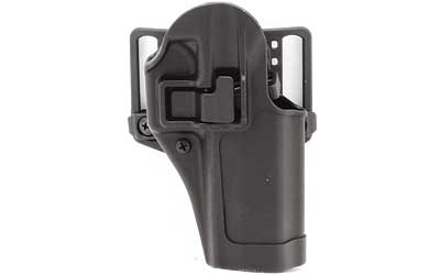 BLACKHAWK CQC SERPA Holster With Belt and Paddle Attachment, Fits Glock 21, S&W MP, Right Hand, Black 410513BK-R