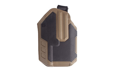 BLACKHAWK Omnivore Streamlight TLR Multi-Fit Holster, Streamlight TLR, Belt Holster, Left Hand, Black/Tan, Fits More Than 150 Styles of Semi-Automatic Handguns with Accessory Rail, Hard, Thumb Activated Retention Mechanism 419002BCL