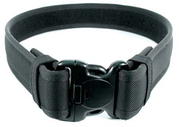 BLACKHAWK 2.25" Ergonomic Padded Duty Belt, Outer Belt, with Hook & Loop, Medium (32" - 36"), Black 44B2MDBK