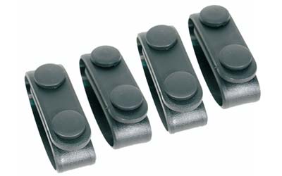 BLACKHAWK Molded Belt Keeper, 4 Pack, Plain Finish, Black 44B300BK