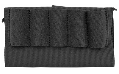 BLACKHAWK BLACKHAWK!, BlackHawk, Buttstock Shell Holder - Open Style, Shotgun, Black 74SH02BK