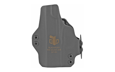 BlackPoint Tactical Dual Point AIWB Holster, Appendix Inside the Waist Band, Fits Sig P365, Includes 1.75" OWB Loops to Convert to Low Profile OWB, Black Finish 105979