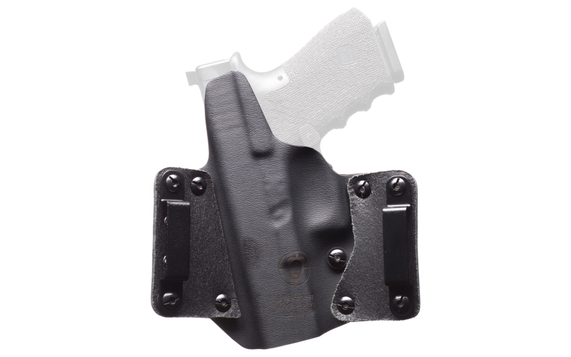 BlackPoint Tactical Leather Wing OWB, Outside Waistband Holster, Fits FN 509 Tactical, Right Hand, Black 158478
