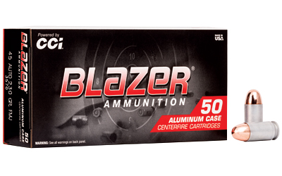Blazer Ammunition Blazer, 45 ACP, 230 Grain, Full Metal Jacket, 50 Round Box 3570
