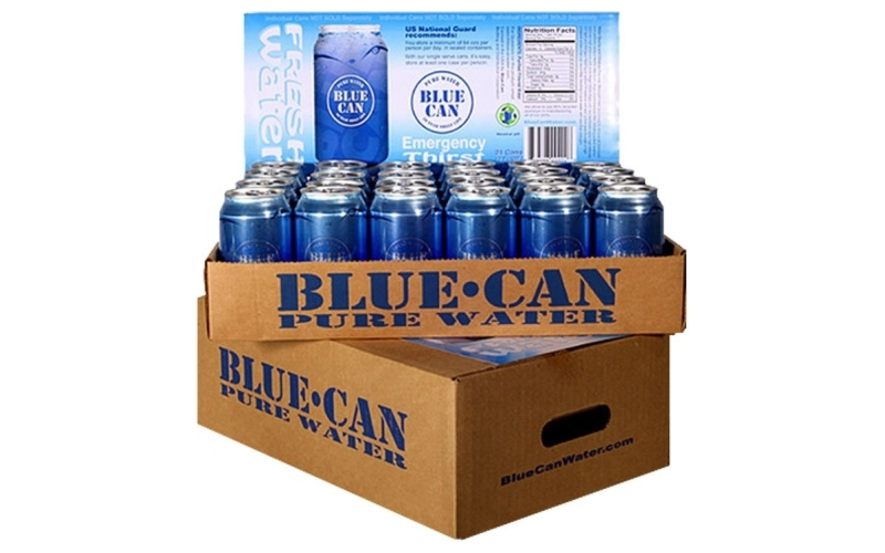 Blue Can Water 12oz canned water 24/pack