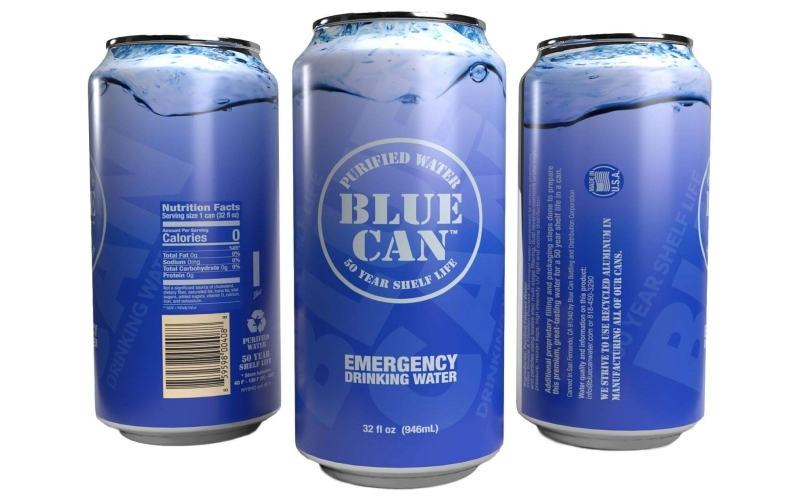 Blue Can Water 32oz canned water 9/pack