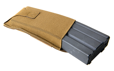 Blue Force Gear 10 Speed, Single Magazine Pouch, Low Position, Helium Whisper Attachment, Fits (1) AR-15 Magazines, Elastic Construction, Coyote Brown BT-TSP-M4-LM-CB