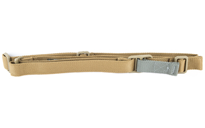 Blue Force Gear Vickers Sling, 2-Point Combat Sling, Coyote Brown, Molded Acetal Adjuster, No Quick Release, Attached with TriGlide instead of Loop Lock VCAS-125-OA-CB