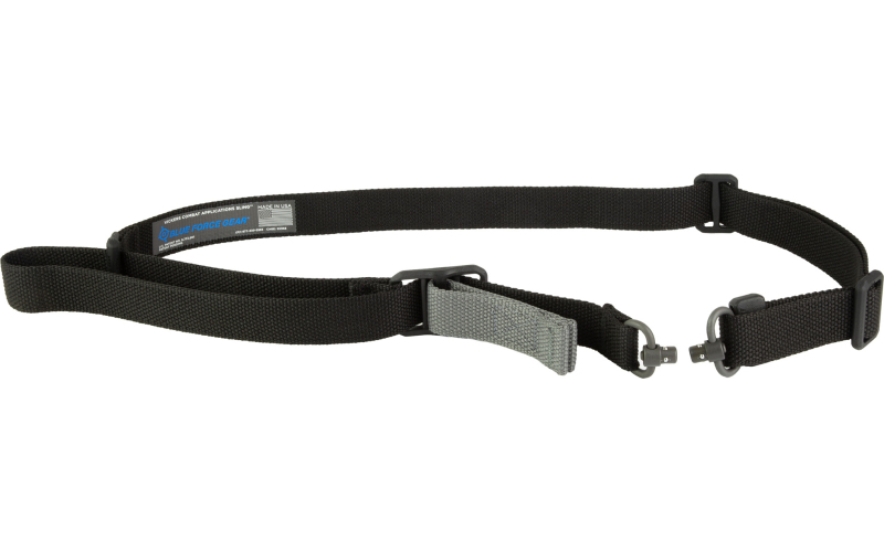 Blue Force Gear Sling, Black, 2-TO-1 POINT SLING VCAS-2TO1-PB-125-AA-BK