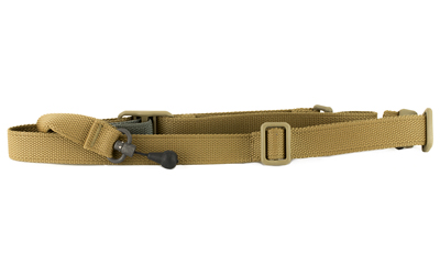 Blue Force Gear Vickers 221 Sling, 2-To-1 Point Sling, Coyote Brown, RED Swivel, Molded Acetal Adjuster VCAS-2TO1-RED-125-AA-CB