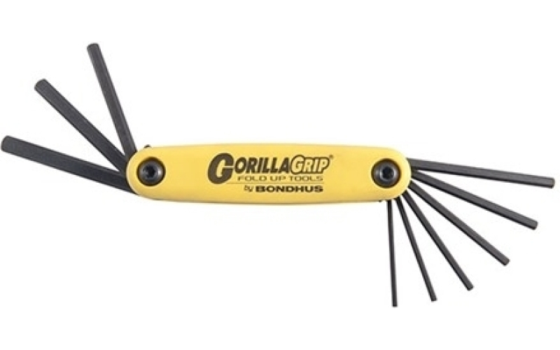 Bondhus Sae hex wrench 9-piece set (0.050''-3/16'')