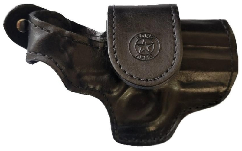 Bond arms leather driving holster rh 3.5" barrel black with black stitching