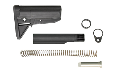 Bravo Company BCMGUNFIGHTER Mod 0 Stock Kit, Receiver Extension, Quick Detach End Plate, Lock Nut Action Spring, Carbine Buffer, Black BCM-GFSK-MOD-0-BLK