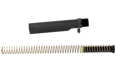 Bravo Company Bravo Company, BCM MK2 Recoil Mitigation System, Mod 1, 8 Position Buffer Tube Complete Assembly, Matte Finish, Black, Includes T2 Buffer, M16A4 Rifle Action Spring, MK2 Receiver Extension, QD End Plate, Castle nut, Fits AR Rifles BCM-MK2RMS-M1T2