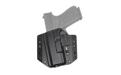 Bravo Concealment BCA, OWB Concealment Holster, 1.5" Belt Loops, Fits Glock 19/19X/23/32/45 Left Hand, Black, Polymer, Does not fit Glock Gen 5 40SW BC10-1005