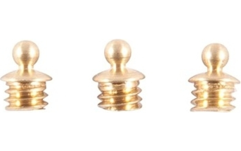 Bradley Gunsight Brass skirted bead, 1/16'' 3-56 tpi, gold, 3-pak