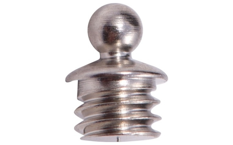 Bradley Gunsight Brass skirted bead, 1/16'' 3-56 tpi, bright silver