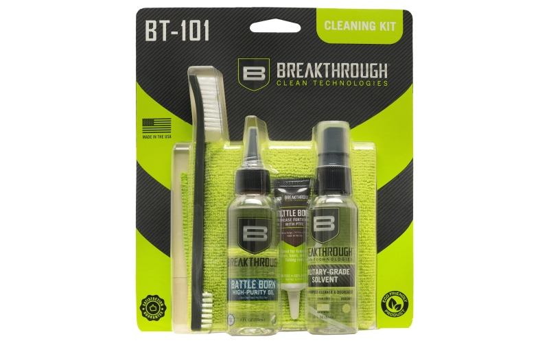Breakthrough Clean Technologies Basic kit, Military-Grade Solvent & High Purity Oil, 2oz each BT-101