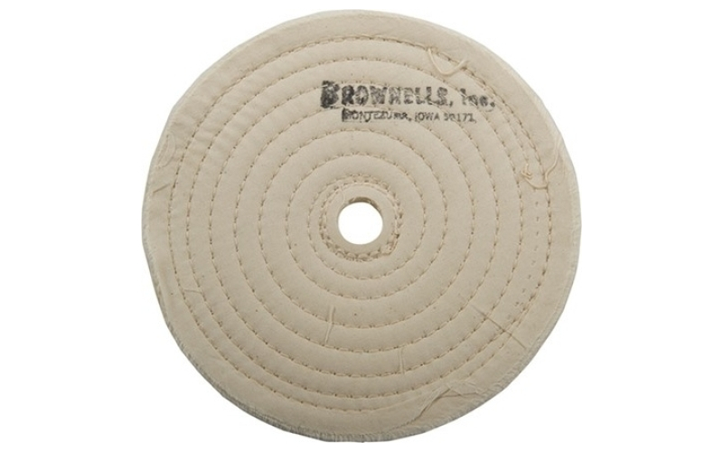 Brownells 6'' stitched muslin wheel 5/8'' arbor