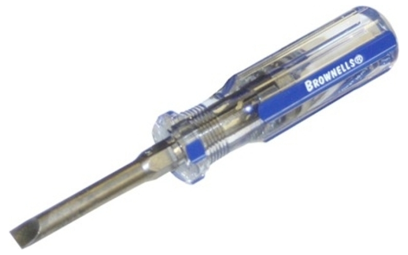 Brownells #1 fixed-blade screwdriver .120 shank .030 blade thickness