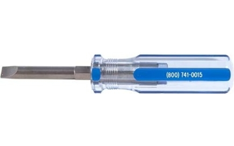 Brownells #19 fixed-blade screwdriver .36 shank .050 blade thickness