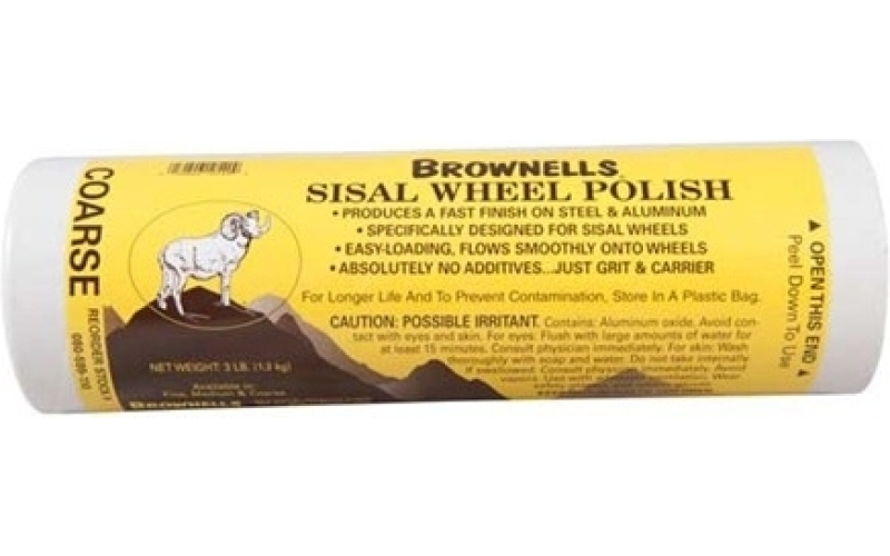 Brownells Sisal wheel polish coarse grit