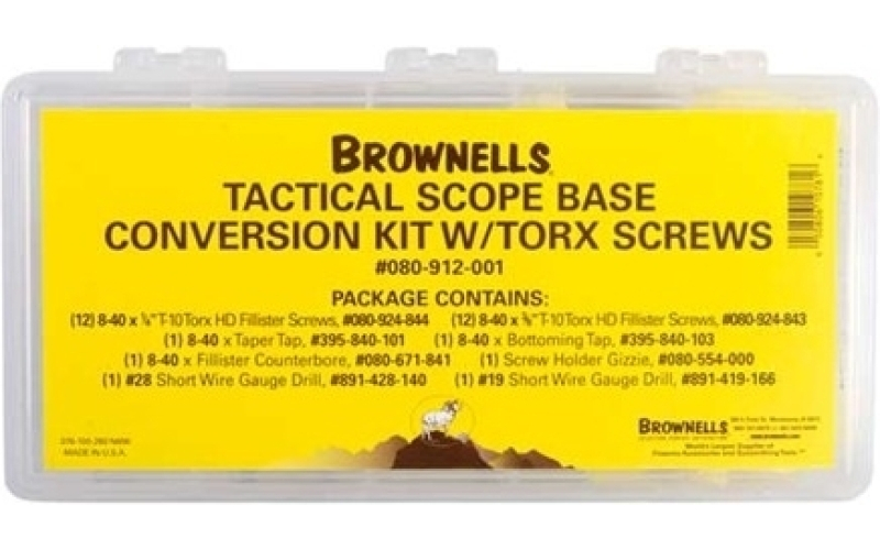Brownells Tactical scope base conversion kit torx