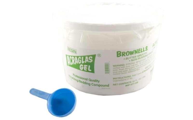 Brownells 64 oz. acraglas gel resin