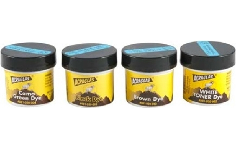 Brownells Acraglas dye try-pack