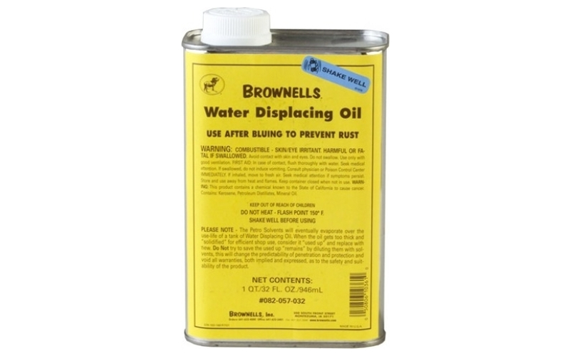 Brownells Water displacing oil   after-bluing   rust prevension 1 qt