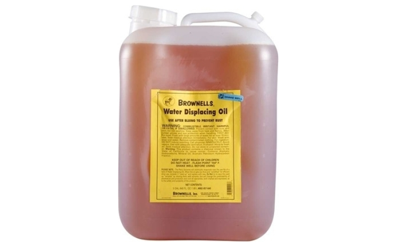 Brownells Water displacing oil   after-bluing   rust prevension 5 gal