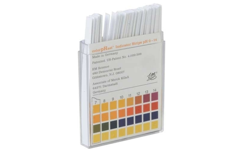 Brownells 0-14 ph color test strips 100 pack