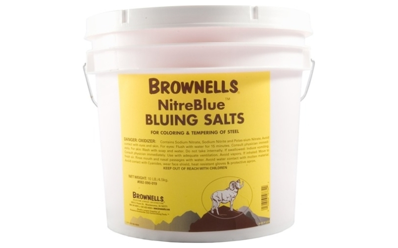 Brownells Nitre blue bluing salts 10lbs bucket