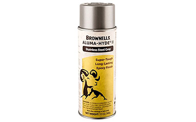 Brownells Aluma-Hyde II, 12 oz. Matte Stainless Steel Gray aerosol,  083-002-412WB, mfr part: 1A29S901