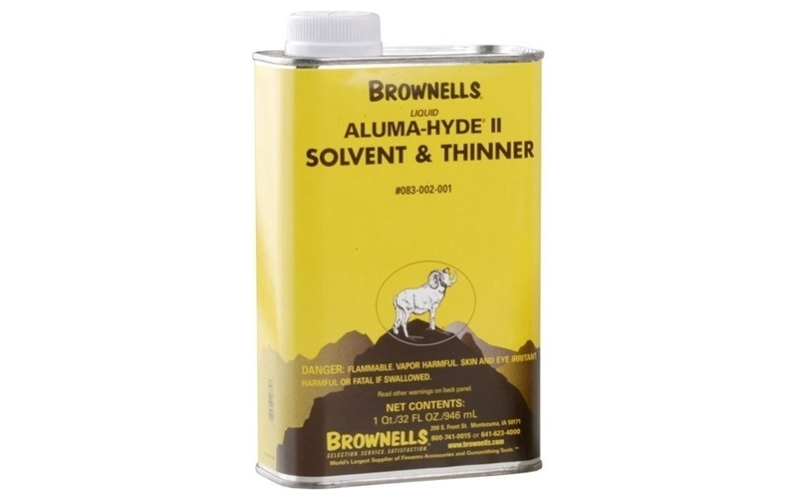 Brownells Liquid aluma-hyde ii solvent & thinner 1 quart