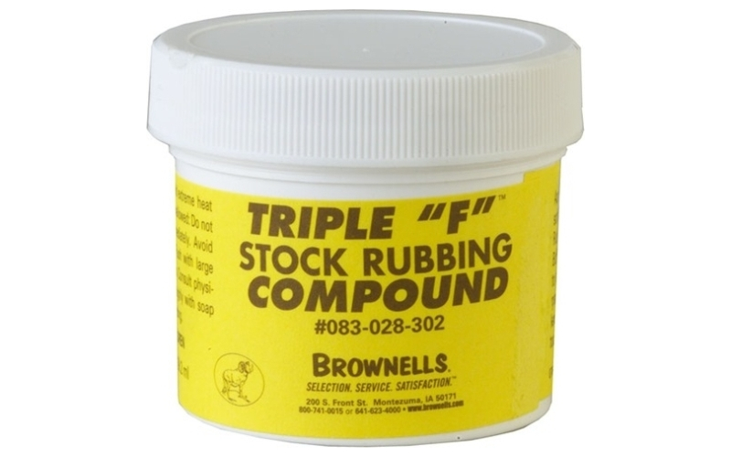 Brownells Triple ''f'' stock rubbing compound 2oz