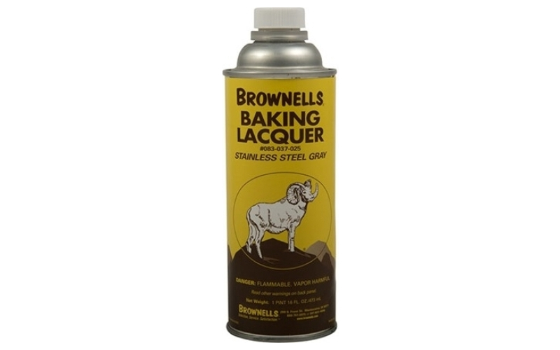 Brownells 16 oz. stainless steel gray baking lacquer