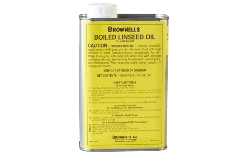 Brownells Boiled linseed oil 1 quart