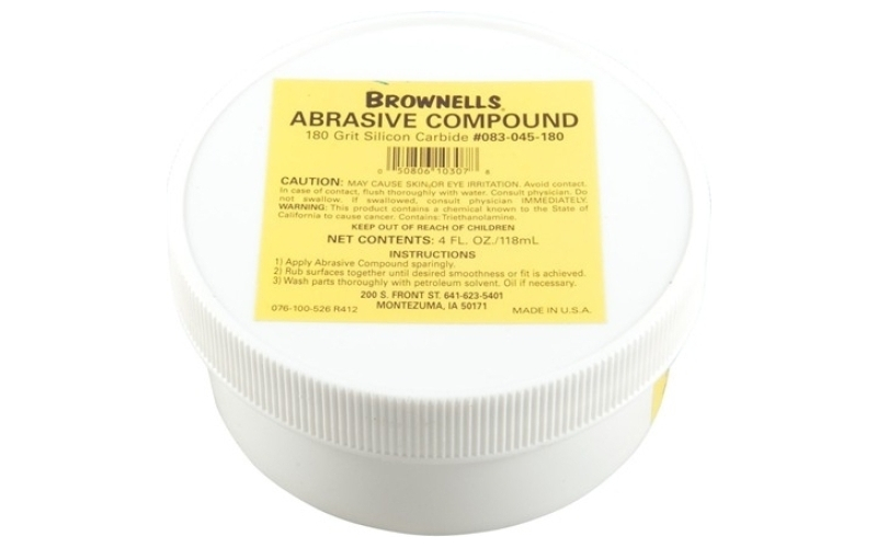 Brownells Silicon carbide abrasive compound 180 grit