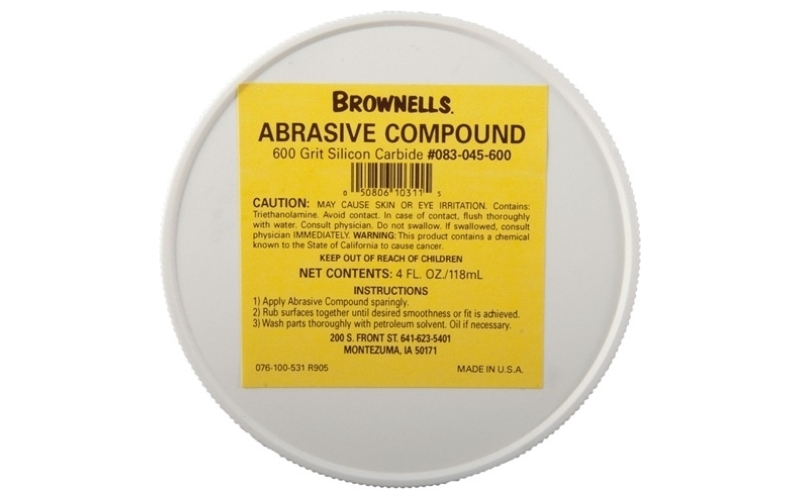Brownells Silicon carbide abrasive compound 600 grit