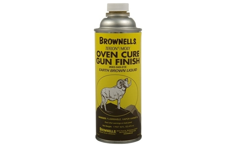 Brownells 16 oz. earth brown liquid gun finish