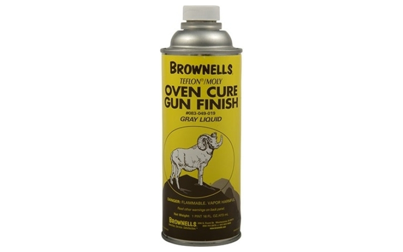 Brownells 16 oz. gray liquid gun finish