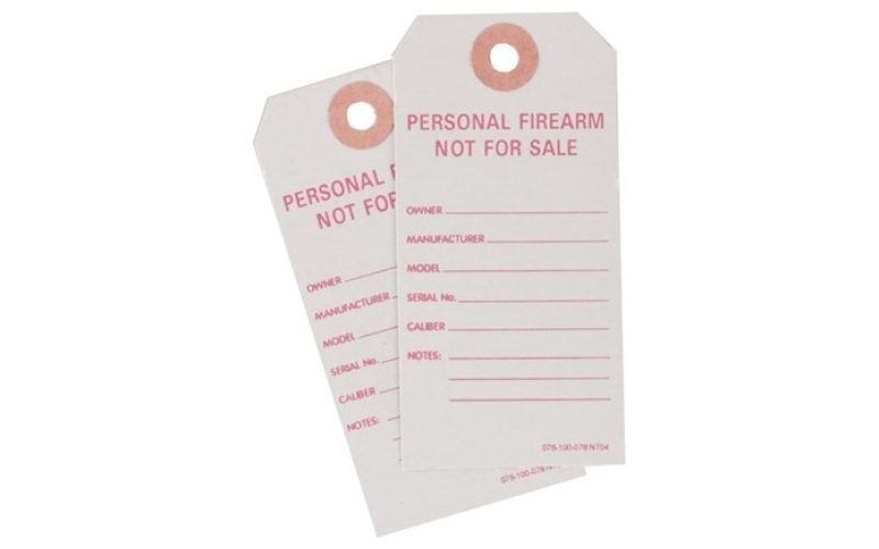 Brownells Batf personal firearm tags 25 pack