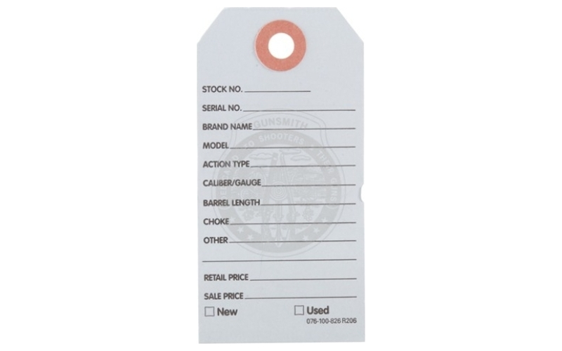 Brownells Light blue gun price tags 500 pack