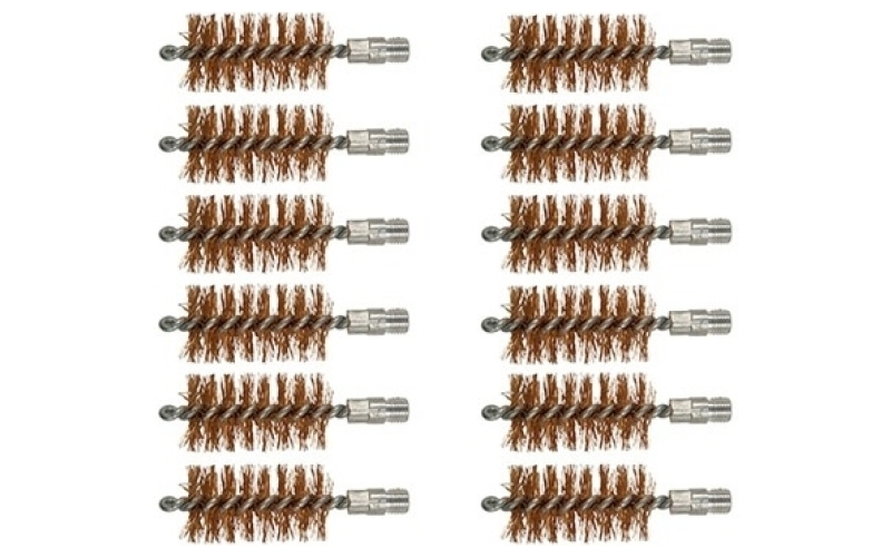 Brownells 10 gauge double-tuff bronze shotgun brush 12 pack