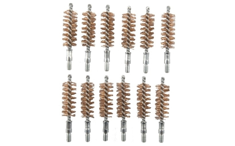 Brownells 44-45 caliber double-tuff bronze pistol brush 12 pack