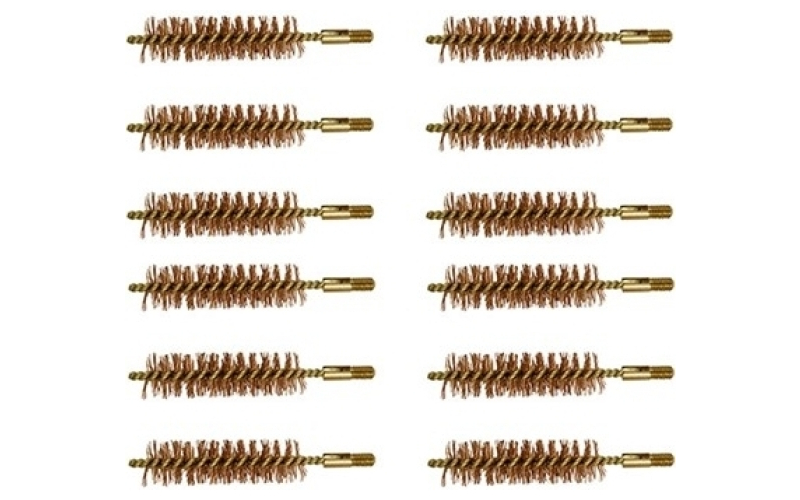 Brownells 54 caliber double-tuff bronze rifle brush 12 pack