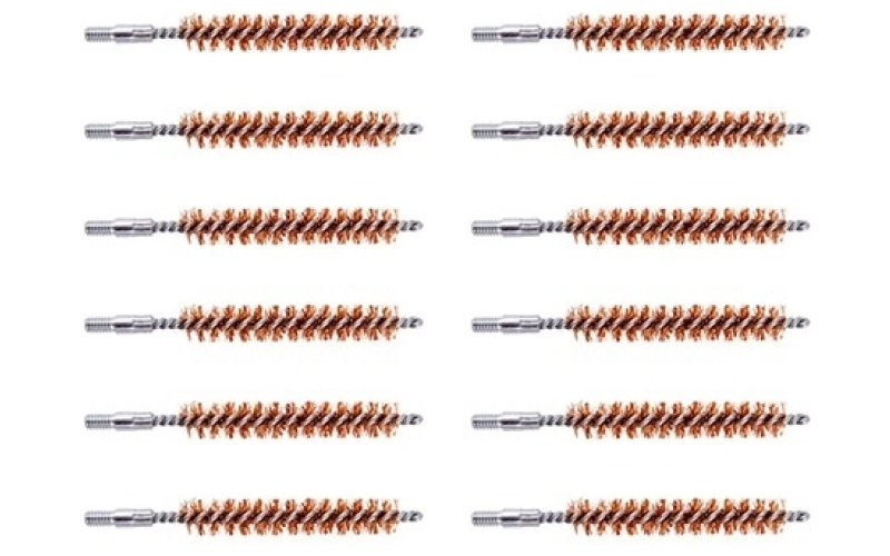 Brownells 338 caliber double-tuff bronze rifle brush 12 pack